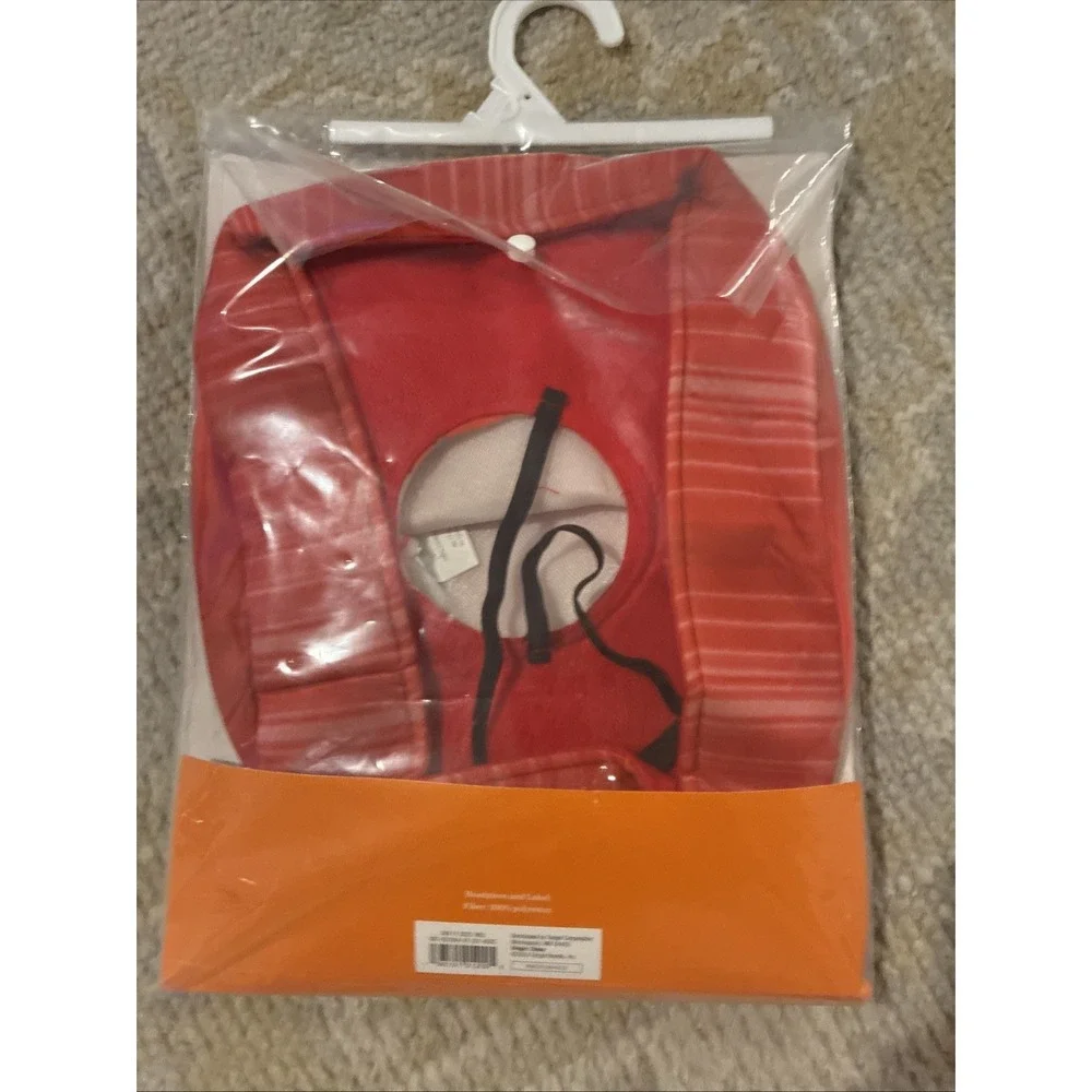 Adult Ketchup Costume-Hyde And Eek One Size Fits Most-‎ Red Headpiece & Label